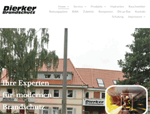 Tablet Screenshot of dierker-brandschutz.de
